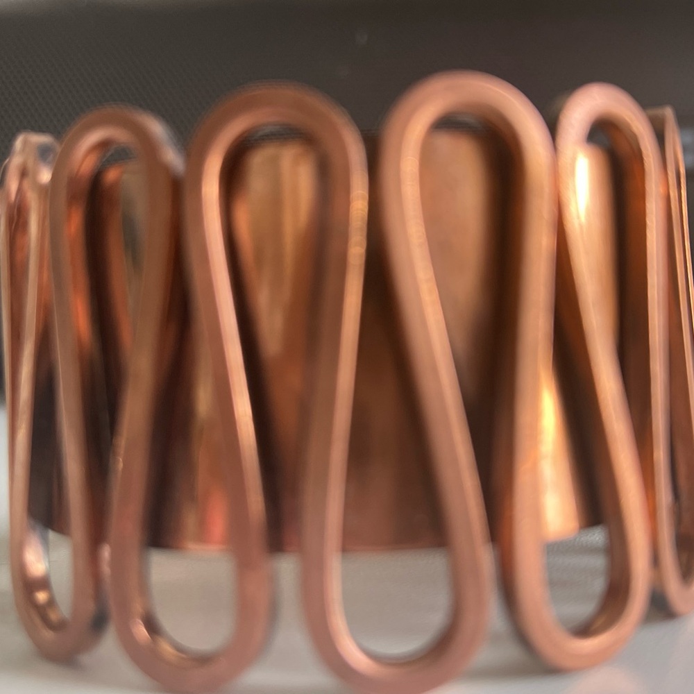 Elegant Copper Bracelet Solid Heavy Bracelet - image 2